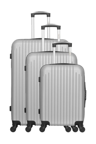 Set de 3 valises Carpates - 55/65/75 cm - Gris