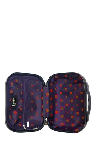 Set de 3 valises et vanity Eleonor-C - 55/65/75/30 cm - Noir