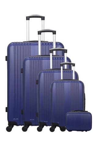 Set de 4 valises et vanity Lipari-U Bleu marine - Bleu marine