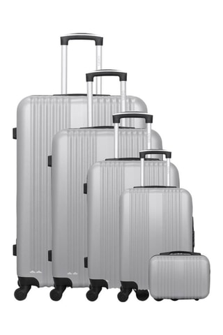 Set de 4 valises et vanity Lipari-U Gris - Gris