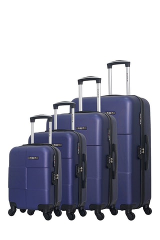 Set de 4 valises (XS/S/M/L) Miami-M - Bleu marine - Bleu
