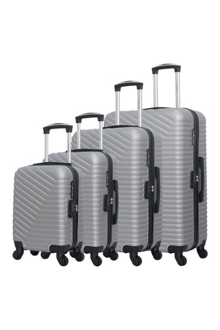Set de 4 valises Lena-M - 46/55/65/75 cm - Gris
