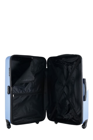 Set de 3 valises et vanity Amazone - 55/65/75/30 cm - Bleu