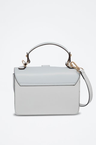 Mala a tiracolo em couro Dovy - Azul-celeste