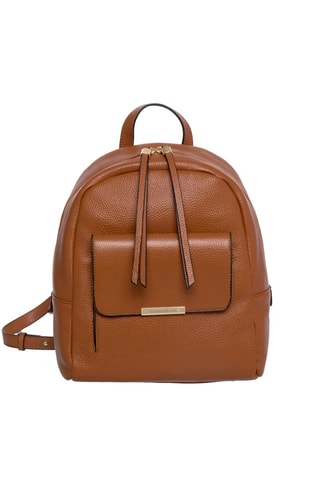 Mochila em couro Stella - Camel