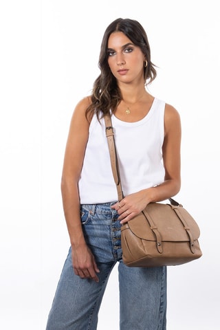 Mala a tiracolo Dina - Castanho