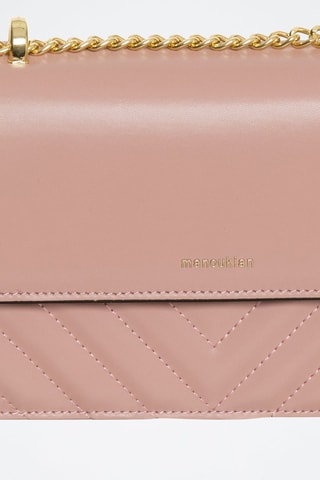 Mala a tiracolo em couro Oriole - Rosa