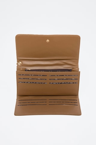 Carteira comprida Adriana  - Castanho
