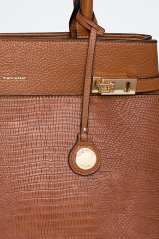 Mala a tiracolo Spacy - Preto - Camel