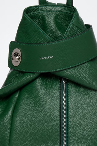 Mochila em couro Taylor - Verde-escuro