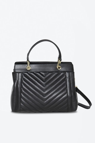 Mala em couro Beaumont - Preto