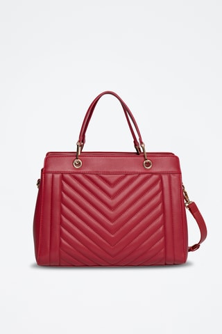 Mala em couro Beaumont - Vermelho