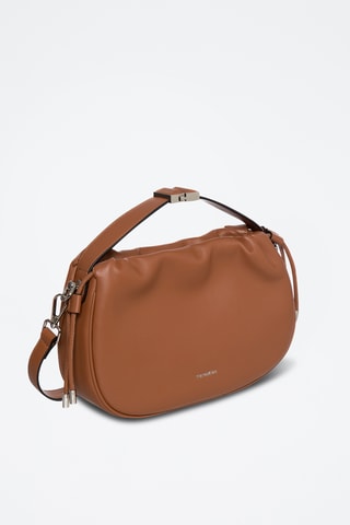 Mala a tiracolo em couro Solina - Camel