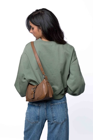 Mala de ombro - Castanho