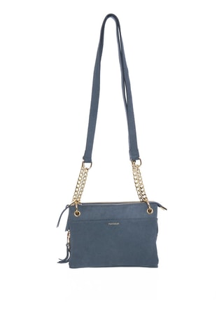 Mala a tiracolo em nobuck Chelly - Azul