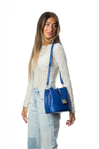 Mala a tiracolo Liloï - Azul e dourado