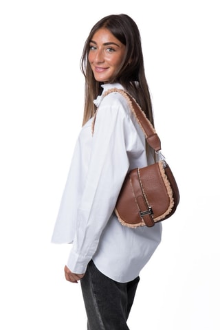 Mala de ombro Zaho - Castanho