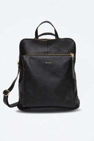 Mochila de couro Lilymac - Preto