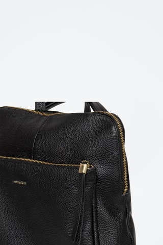 Mochila de couro Lilymac - Preto