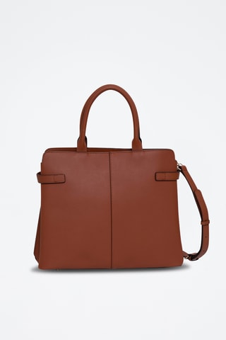 Mala em raspa de couro Vanda - Vermelho