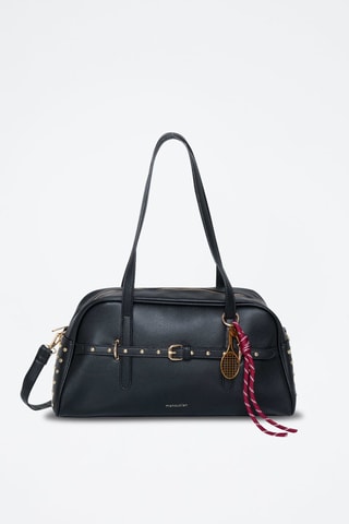 Mala de ombro Rosana - Dourado e preto