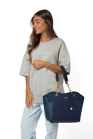 Mala shopper Angela - Azul-marinho
