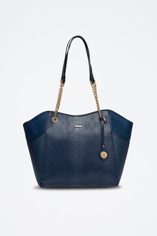 Mala shopper Angela - Azul-marinho