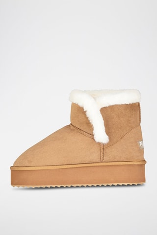 Botas forradas con plataforma Oslo - Camel