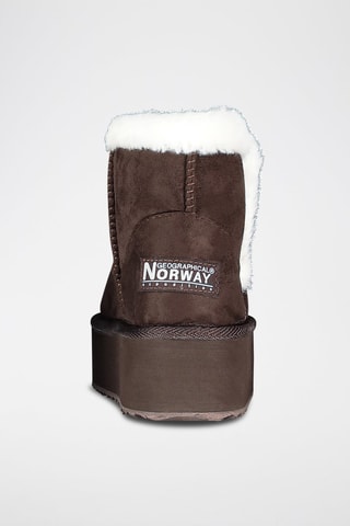 Botas forradas con plataforma Oslo - Marrón