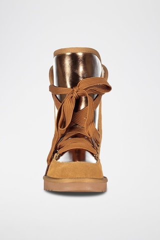 Botines de piel forrados Omondor - Camel