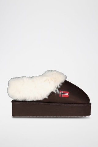 Botines forrados con plataforma Oninkasi - Marrón