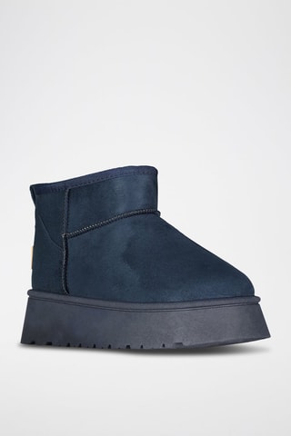 Botines forrados con plataforma Ottia - Azul marino