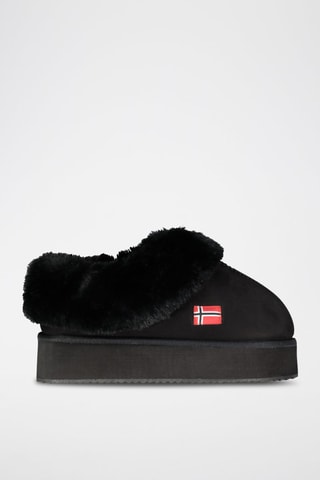 Botines forrados con plataforma Oninkasi - Negro