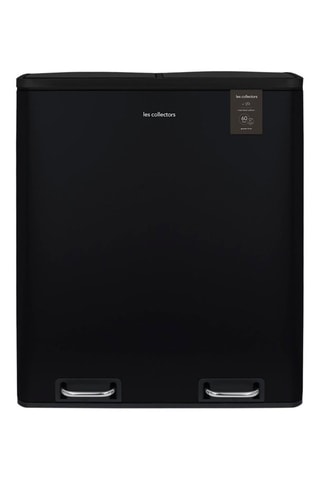 Cubo de reciclaje con pedales de acero inoxidable - 2 x 30 l