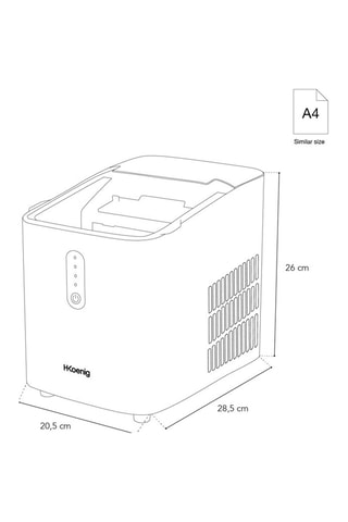 Máquina de cubitos de hielo - 12 kg