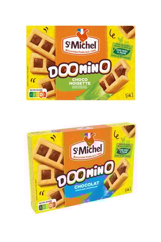 3 Doomino chocolat  et 3 Doomino choco-noisette St Michel - 6 x 180 g