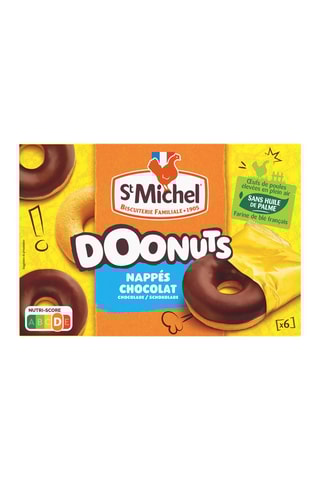 9 paquets de doonuts nappés chocolat St Michel 9 x 180 g