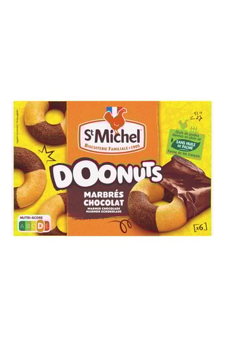 9 paquets de doonuts marbrés chocolat St Michel 9 x 180 g