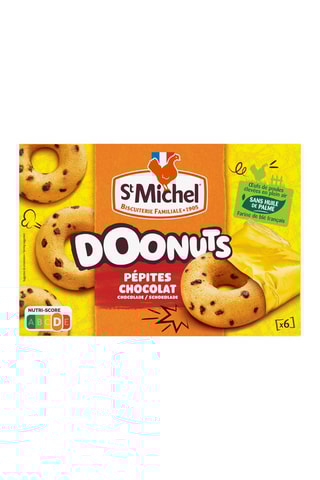 9 paquets de doonuts pépites chocolat St Michel 9 x 180 g