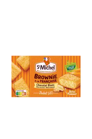 6 x Brownie chocolat blanc individuel St Michel - 240 g