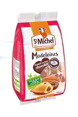 4 x Madeleines fourrées au chocolat St Michel - - 4 x 14 sachets individuels - 4 x 350 g