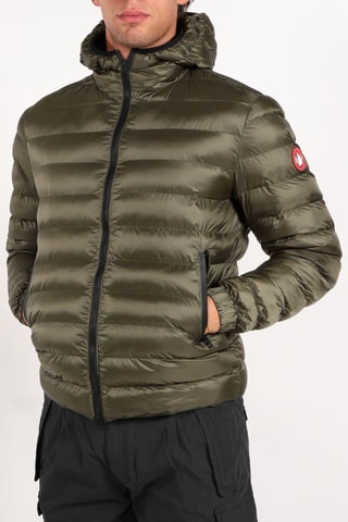 Blusão com capuz - Verde-escuro