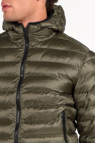 Blusão com capuz - Verde-escuro