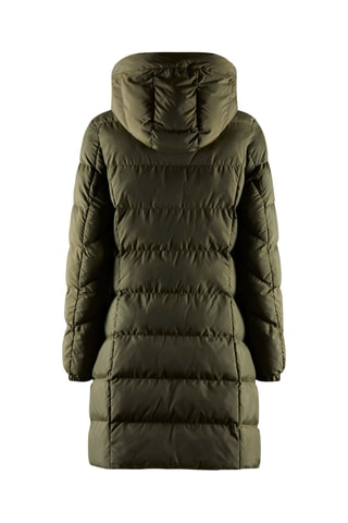 Blusão comprido com capuz - Caqui