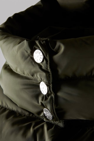 Blusão comprido com capuz - Caqui