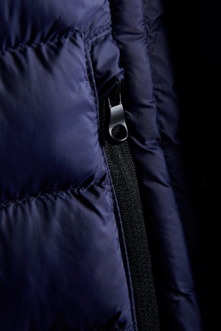 Blusão com capuz - Azul-marinho