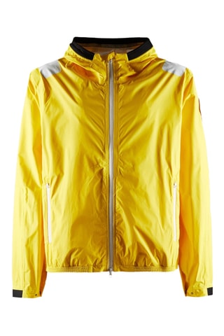 Corta-vento com capuz - Amarelo