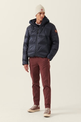 Blusão com capuz - Azul-marinho