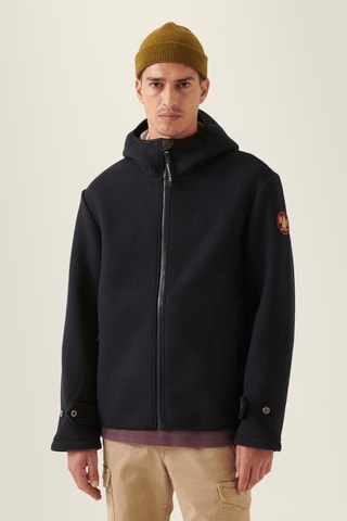 Casaco de lã - Azul-marinho