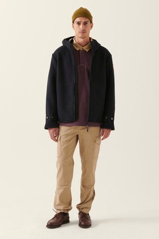 Casaco de lã - Azul-marinho